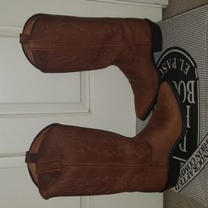 Dan Post Leather cowboy boots 8